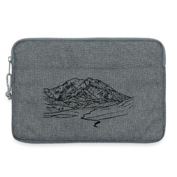 mount mckinley, Denali, Alaska, Berg, Gletscher - Laptoptasche 13" - Grau meliert - Vorne
