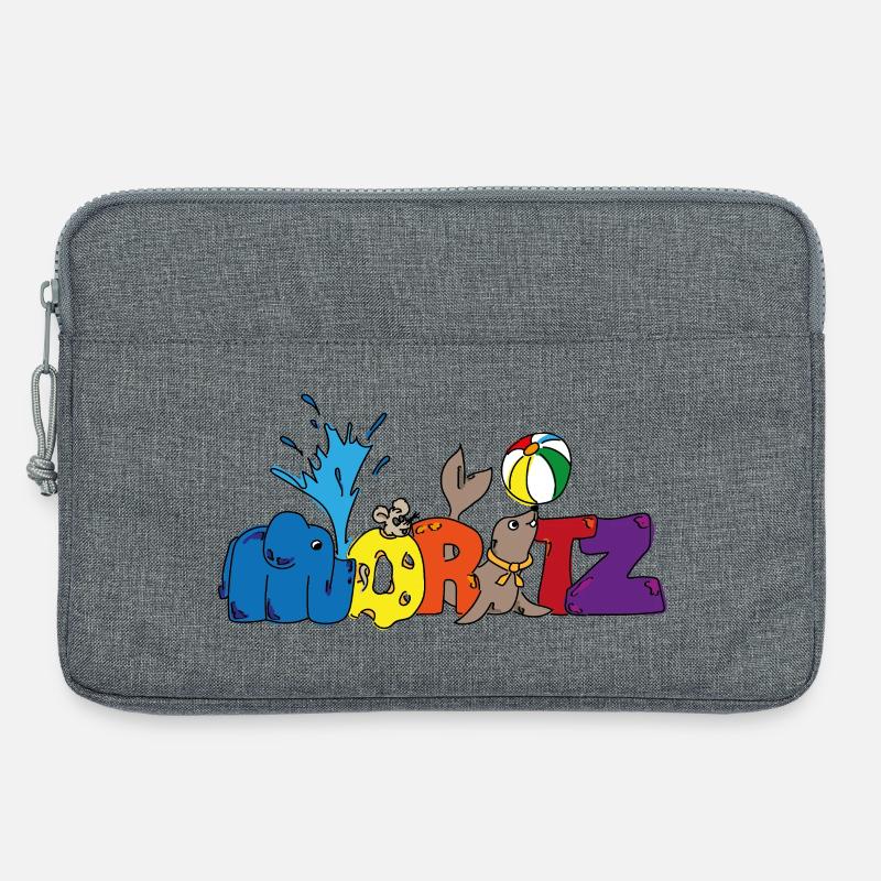 Moritz im Zirkus - Laptoptasche 13" - Grau meliert