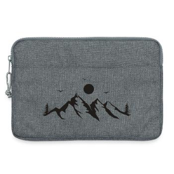 Mountains - Laptop bag 13" - heather grey - Front