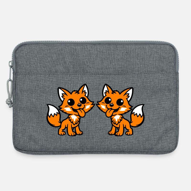 Fuchs Paar - Laptoptasche 13" - Grau meliert