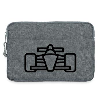 Race Car - Laptop bag 13" - heather grey - Front