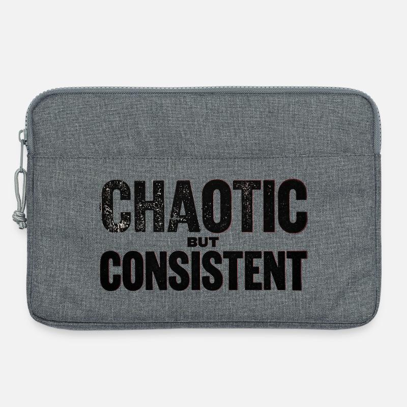 chaotic-but-consistent - Laptop bag 13" - heather grey
