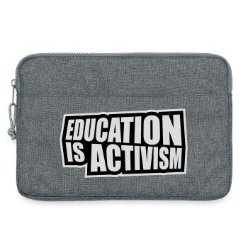 L’éducation est activisme Bildung Aktivismus Déclaration - Sacoche pour ordinateur portable 13 pouces - gris chiné - Devant