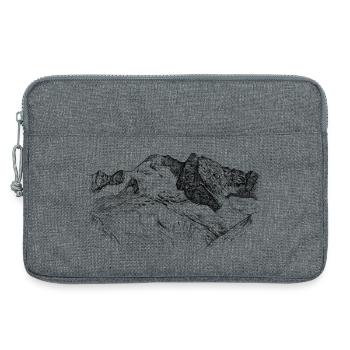 Olperer Zillertaler Tirol Alps Summit Design - Laptop bag 13" - heather grey - Front