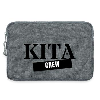 Kita Crew - Kindergarten Team Educator Gift - Laptop bag 13" - heather grey - Front