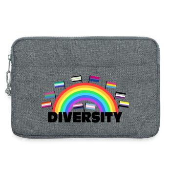 Diversity Rainbow - Diversity Design - Laptop bag 13" - heather grey - Front