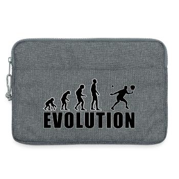 Cadeau joueur de padel Evolution - Sacoche pour ordinateur portable 13 pouces - gris chiné - Devant