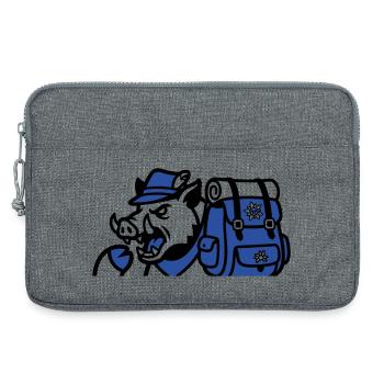 Wild Boar Backpack Logo - Laptop bag 13" - heather grey - Front