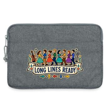 LONG LINES READY - Laptop bag 13" - heather grey - Front