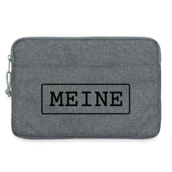 Meine Eigentum Besitz Geschenk - Laptoptasche 13" - Grau meliert - Vorne