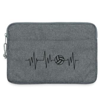 volley-ball - Sacoche pour ordinateur portable 13 pouces - gris chiné - Devant