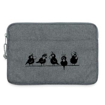 Happy Raben - Laptoptasche 13" - Grau meliert - Vorne