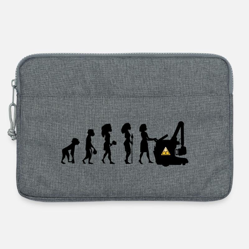 Humor Evolution Manip Mobilfunk Radiologie - Laptoptasche 13" - Grau meliert