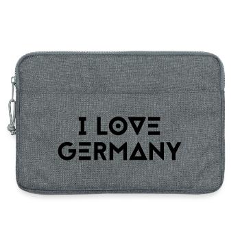 J’AIME L’ALLEMAGNE - Sacoche pour ordinateur portable 13 pouces - gris chiné - Devant