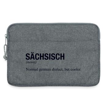 SAXON Saxony - Laptop bag 13" - heather grey - Front
