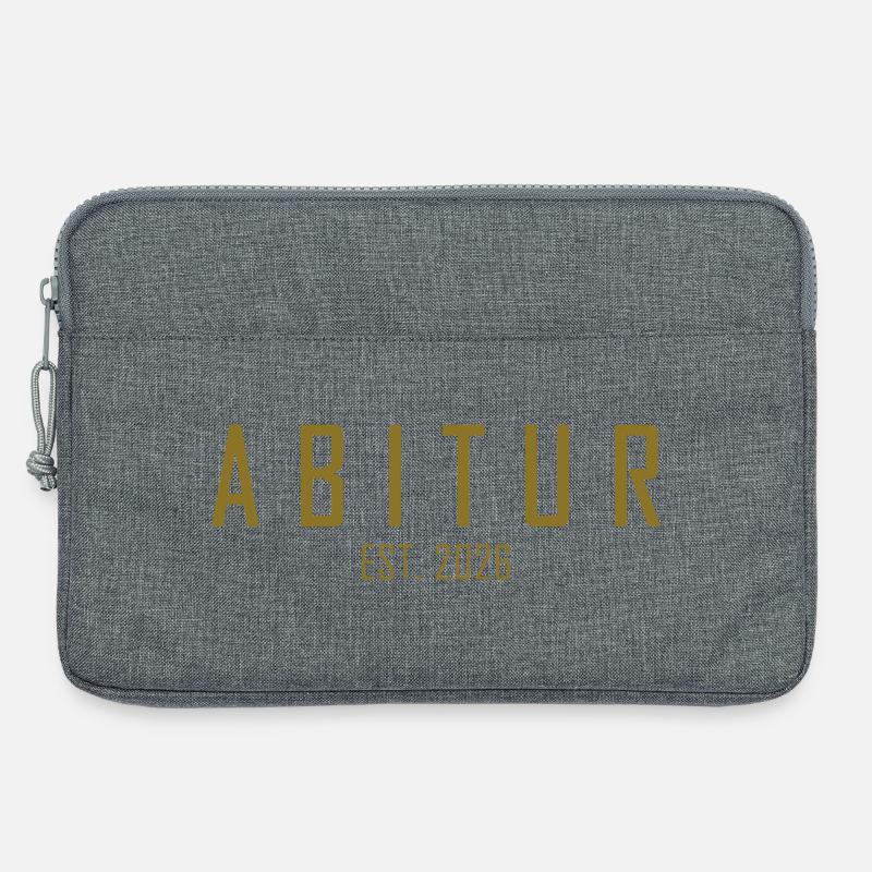 Abitur 2026 - Laptoptasche 13" - Grau meliert