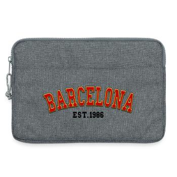 Barcelone fondée en 1986 - Sacoche pour ordinateur portable 13 pouces - gris chiné - Devant