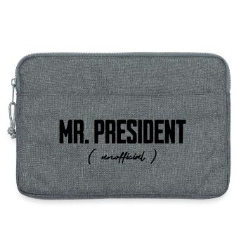 Mr President Unofficial - Laptop bag 13" - heather grey - Front
