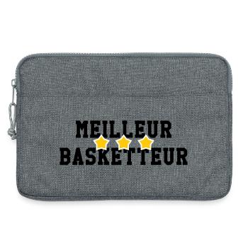 Best Basketball Player - Laptop bag 13" - heather grey - Front
