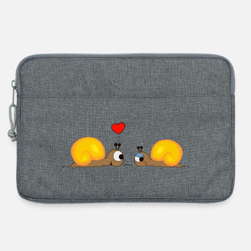 Snail-Love - Laptoptasche 13" - Grau meliert