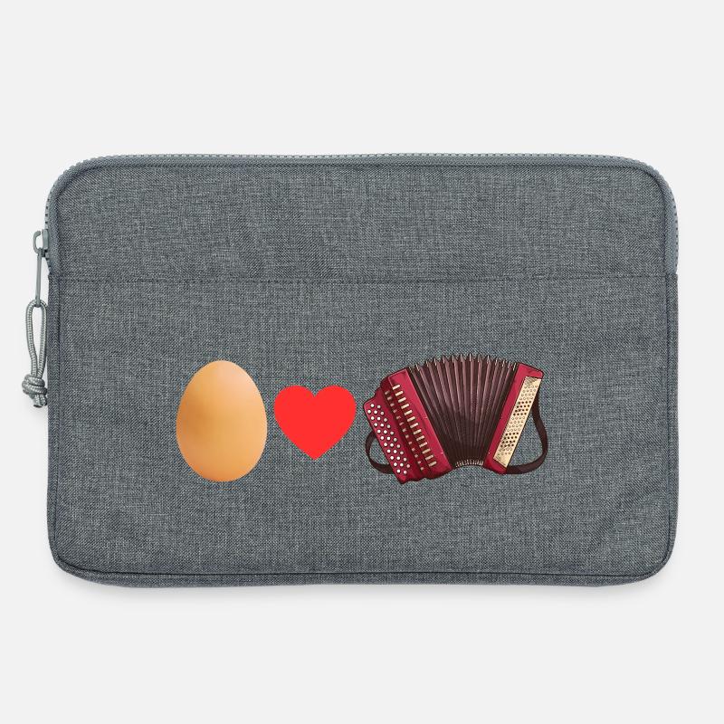 Ei love Quetschn - Laptoptasche 13" - Grau meliert