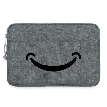Smile - Laptop bag 13" - heather grey - Front