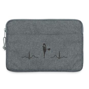 Cheerleader Cheer Mom Cheerleading - Laptop bag 13" - heather grey - Front