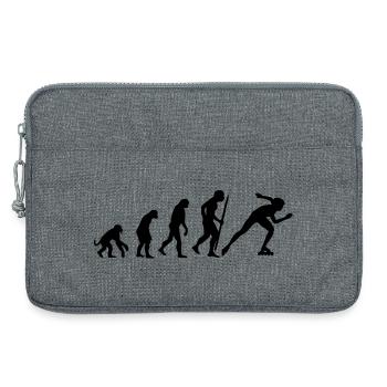 Evolution of inline speed skating - Laptoptasche 13" - Grau meliert - Vorne