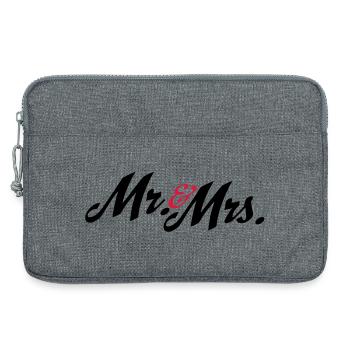 hochzeit - Laptoptasche 13" - Grau meliert - Vorne