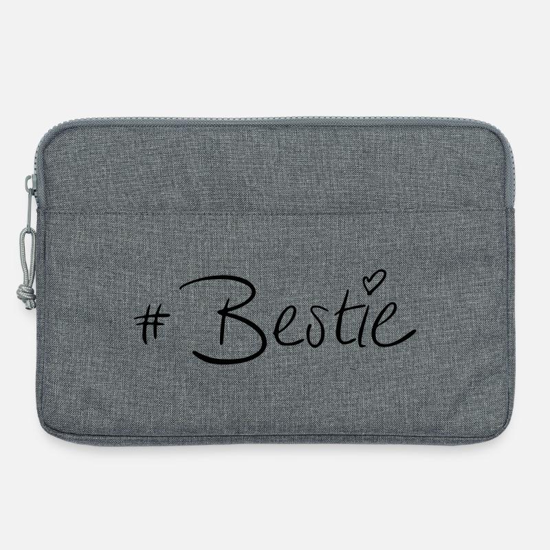 #Bestie - Laptoptasche 13" - Grau meliert