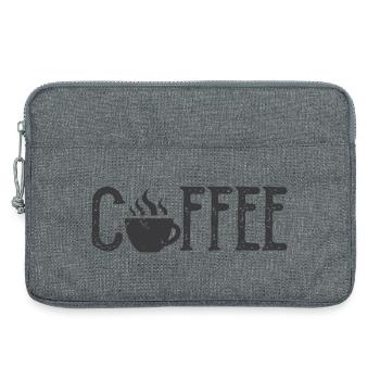 Coffee Cafe Kaffee Symbol Logo icon Illustration - Laptoptasche 13" - Grau meliert - Vorne