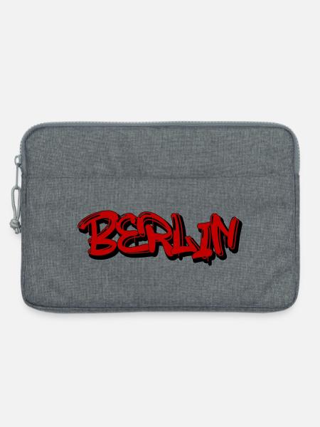 Berlin Graffiti Style - Laptoptasche 13" - Grau meliert