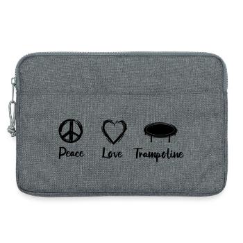 Trampolining Motivation - Laptop bag 13" - heather grey - Front