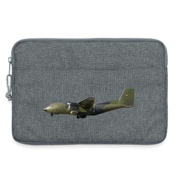 C-160 Transall - Laptop bag 13" - heather grey - Front