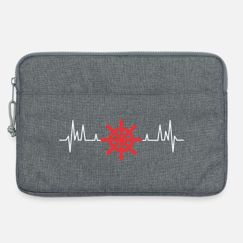 Segelboot Segelboot Skipper Boot - Laptoptasche 13" - Grau meliert