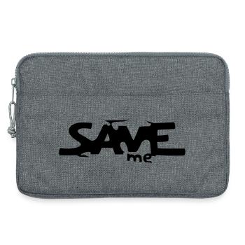Save me - Laptoptasche 13" - Grau meliert - Vorne