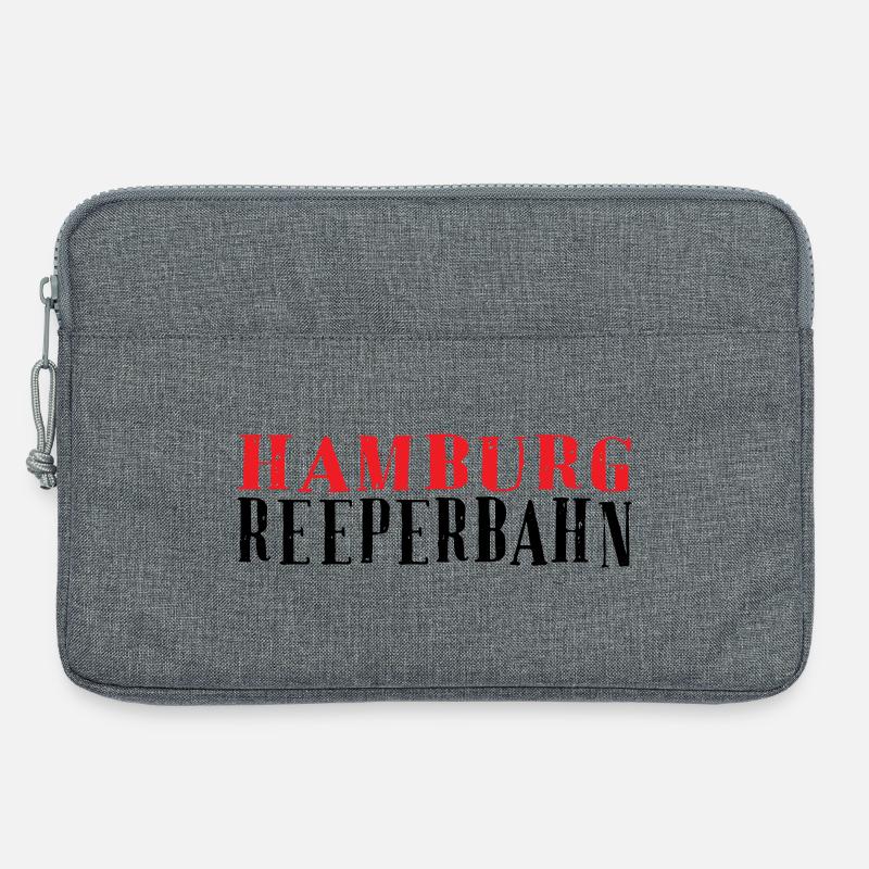 Hamburg Vintage Stempel - Laptoptasche 13" - Grau meliert