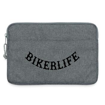La vie des motards - Sacoche pour ordinateur portable 13 pouces - gris chiné - Devant