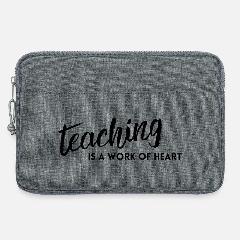 Teaching is a Work of Heart  - Laptoptasche 13" - Grau meliert