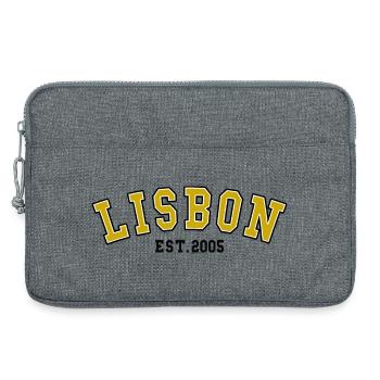 Lisbon Est. 2005 - Laptop bag 13" - heather grey - Front
