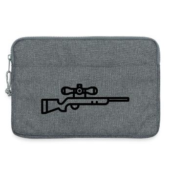 sniper - Laptop bag 13" - heather grey - Front