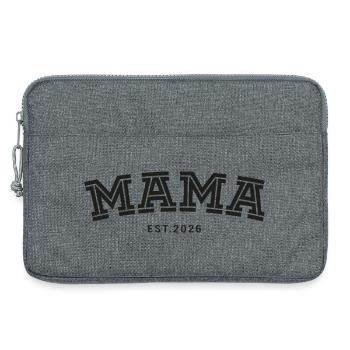 Mama Est. 2026 - Laptop bag 13" - heather grey - Front