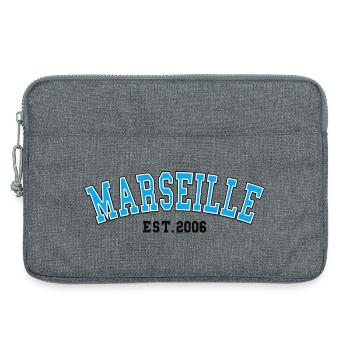 Marseille Fondé en 2006 - Sacoche pour ordinateur portable 13 pouces - gris chiné - Devant