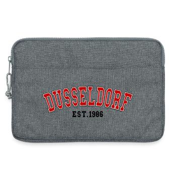 Düsseldorf gegründet 1986 - Laptoptasche 13" - Grau meliert - Vorne