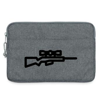 sniper - Laptop bag 13" - heather grey - Front