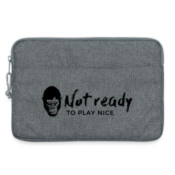 Guerrilla Girl – not ready to play nice - Laptoptasche 13" - Grau meliert - Vorne