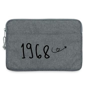 Jubiläum 1968 1968 Rückblick 1968 - Laptoptasche 13" - Grau meliert - Vorne