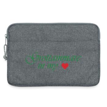 Grottammare dans mon cœur - Sacoche pour ordinateur portable 13 pouces - gris chiné - Devant