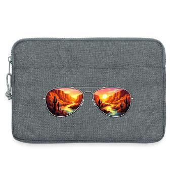 Desert Canyon Sunset Aviator - Laptop bag 13" - heather grey - Front