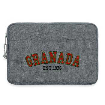 Fondée à Grenade en 1976 - Sacoche pour ordinateur portable 13 pouces - gris chiné - Devant
